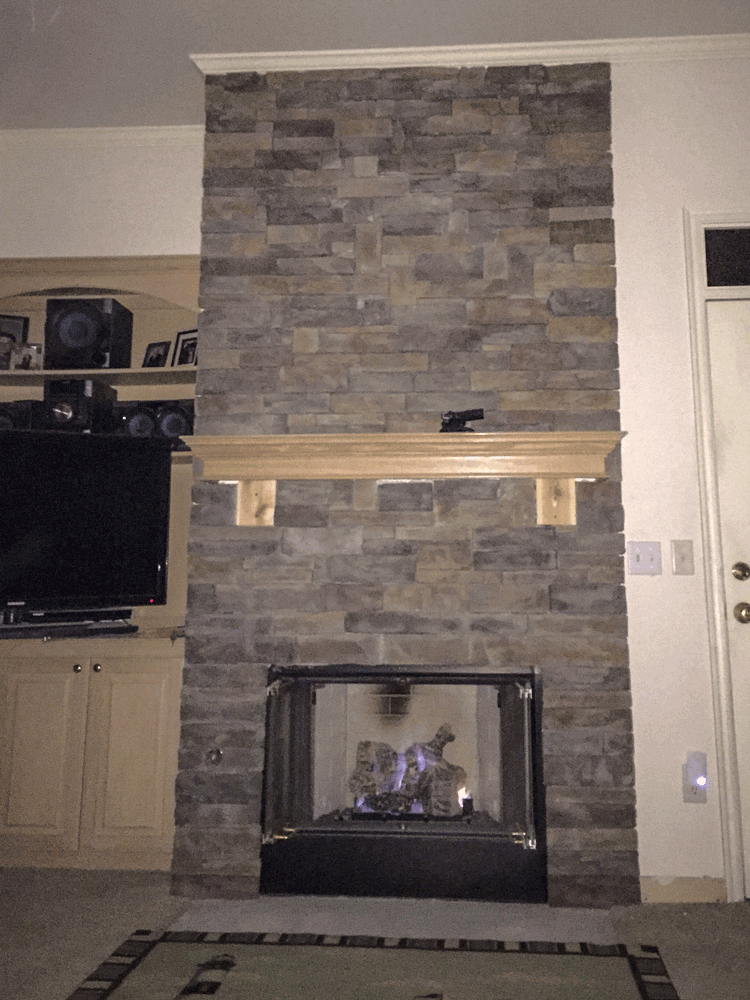 Dry stack stone chimney update